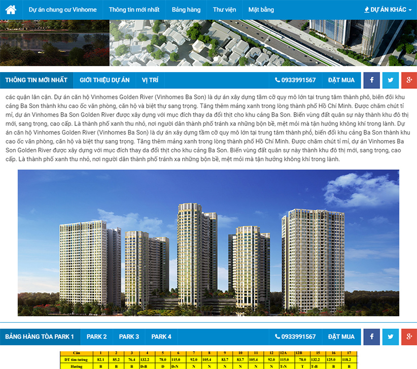 Thiết kế website bất động sản chuyên nghiệp