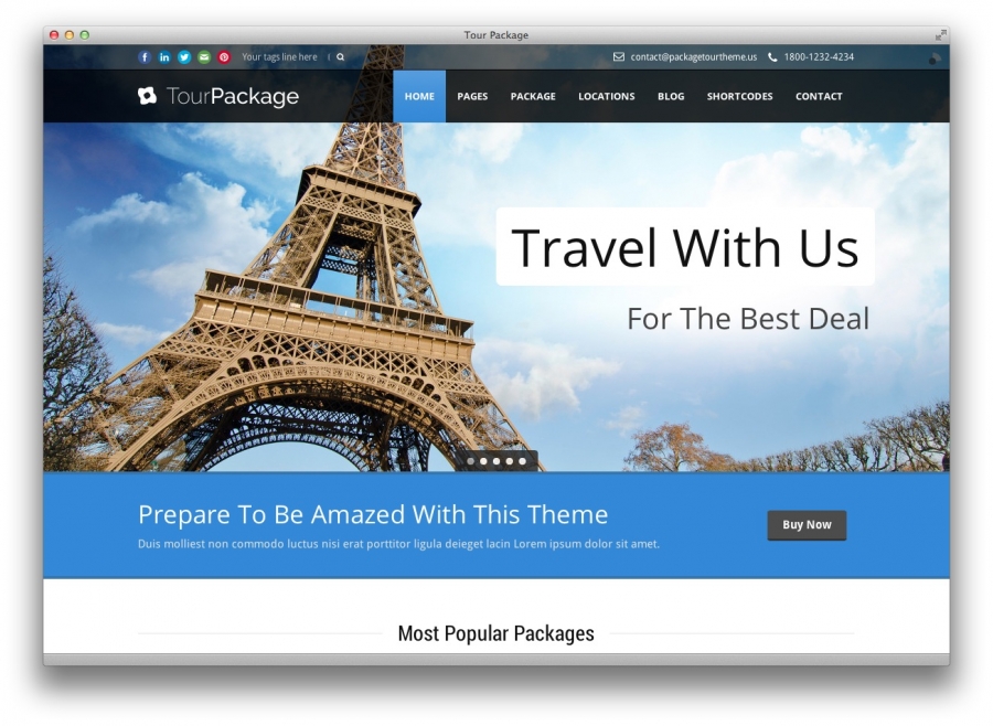 thiết kế web du lịch